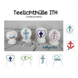 Stickmuster ITH - Teelichthüllen christliche Motive